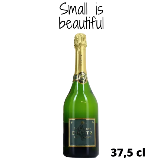 Media botella de Champagne Deutz Brut Classic 37,5cl, vista frontal