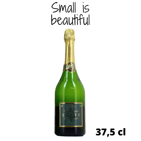Media botella de Champagne Deutz Brut Classic 37,5cl, vista frontal