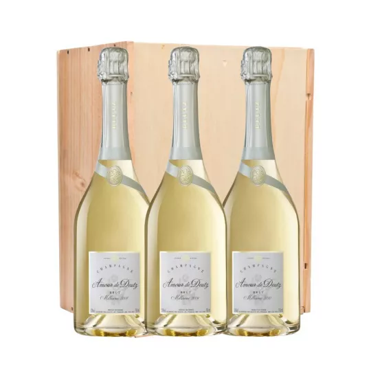 DEUTZ champagne Gift Set 3 Magnums Amour de Deutz, 2008, 2009 et 2010 vintage