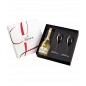 LANSON champagne Gif Set Blanc De Blancs con 2 vasos