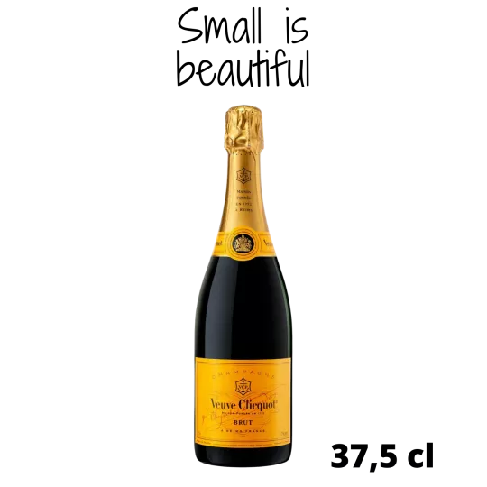 Half Bottle of Champagne VEUVE CLICQUOT Yellow label
