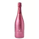 Botella de Champagne Taittinger Nocturne Rosé, mezcla de rosados, vista frontal