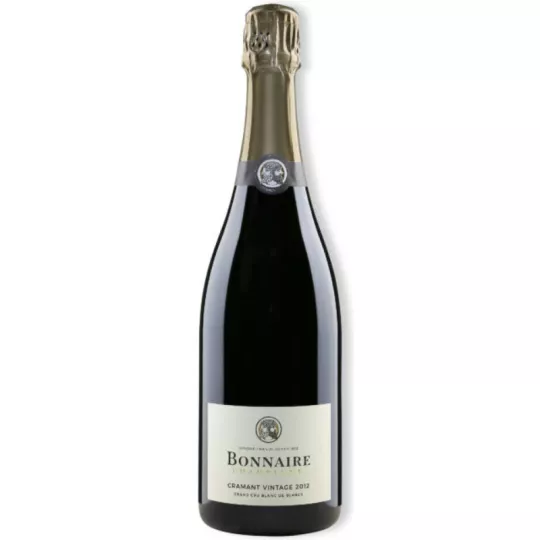Botella de Champagne Bonnaire Cramant Blanc de Blancs 2015, vista frontal