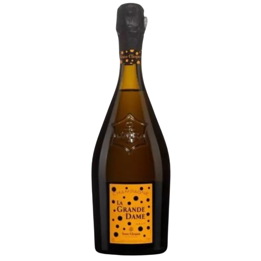 Bottle of VEUVE CLICQUOT La Grande Dame 2012 by Yayoi Kusama Champagne