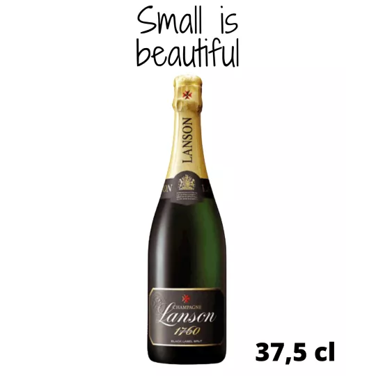 Half Bottle of Champagne LANSON Black Label Brut