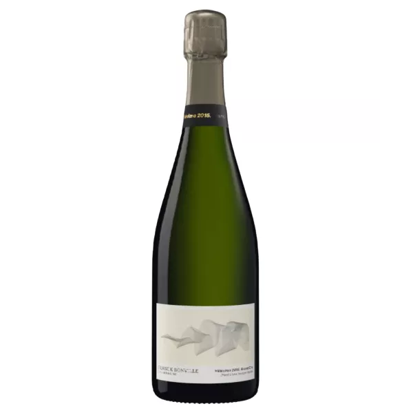 Botella de champán Franck Bonville Blanc de Blancs Millésime 2015, vista frontal