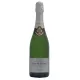 Botella de Champagne Ernest Remy Brut Blanc de Noirs, etiqueta plateada, vista frontal