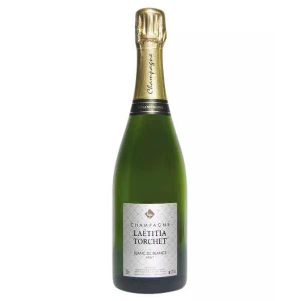 Magnum of Champagne LAËTITIA TORCHET Brut Blanc de Blancs - Elegant bottle