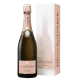 Botella de champán Louis Roederer Rosé Millésime 2016, vista frontal