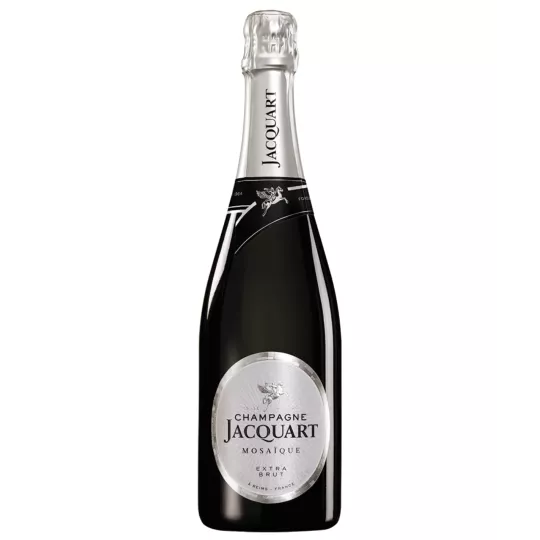 Botella de Champagne Jacquart Mosaïque Extra-Brut 75cl, vista frontal