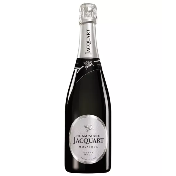 Botella de Champagne Jacquart Mosaïque Extra-Brut 75cl, vista frontal