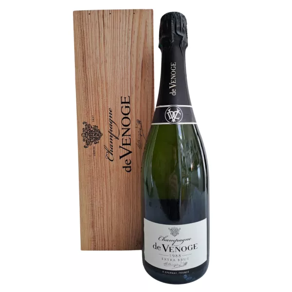 Vinotheque De Venoge Extra Brut Millésime 1988 wood box