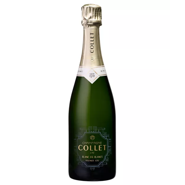 Botella de Champagne Collet Blanc de Blancs Premier Cru, magnum 1,5L, vista frontal