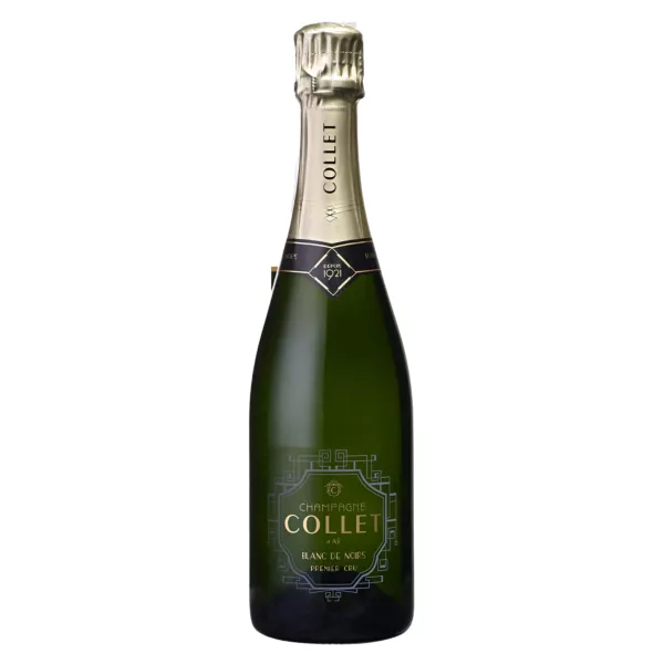 Botella de Magnum Champagne Collet Blanc de Noirs 1er Cru, vista frontal