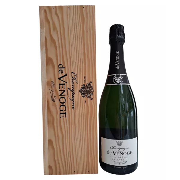 De Venoge Vinotheque Extra Brut 1983 Vintage box