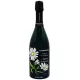 Botella de Champagne Baron Dauvergne Fine Fleur Blanc de Noirs en formato Magnum, etiqueta floral, vista frontal.