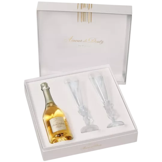 DEUTZ champagne Gif Set Amour de Deutz 2013 with 2 glasses