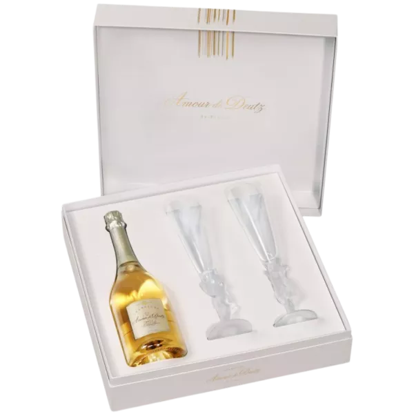 DEUTZ champagne Gif Set Amour de Deutz 2013 with 2 glasses