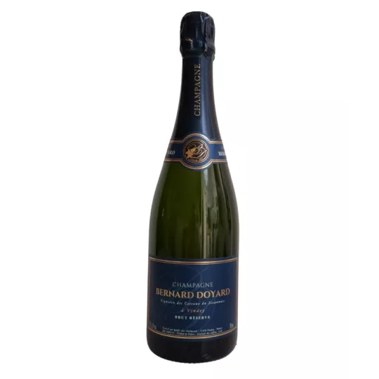 Botella de Champagne Bernard Doyard Brut Réserve Blanc de Blancs, vista frontal