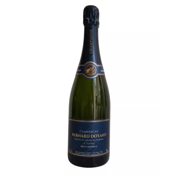 Botella de Champagne Bernard Doyard Brut Réserve Blanc de Blancs, vista frontal