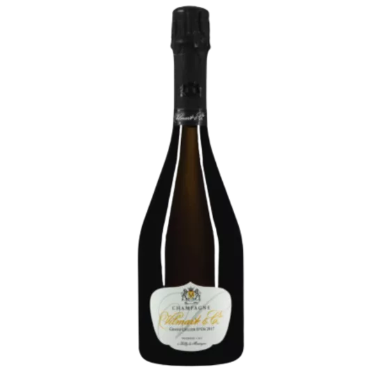 Botella de Champagne Vilmart Grand Cellier d'Or 2018, vista frontal, etiqueta visible.