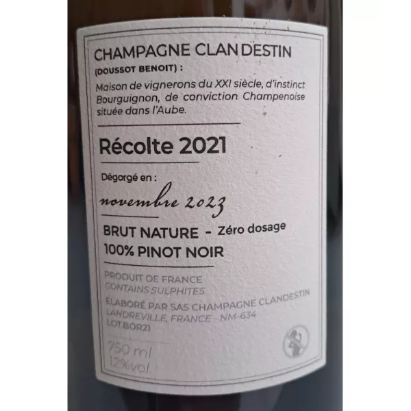 champagne cuvée BOREAL