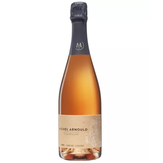 Botella de Champán Michel Arnould Genèse Extra Rosé - Pinot Noir Grand Cru Verzenay