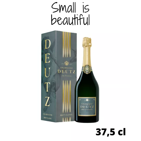 Botella de Champagne Deutz Brut Classic 37,5cl, vista frontal