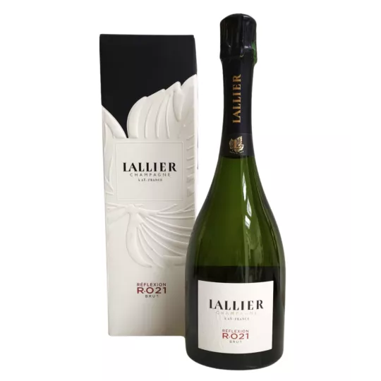Botella de champán Lallier Réflexion R021 con estuche