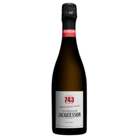 Botella de Champán Jacquesson 743 Extra Brut Degüelle tardío