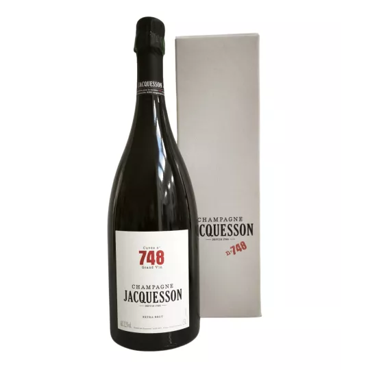 Magnum de Champagne Jacquesson Cuvée 748 Extra Brut 150cl - botella y etiqueta