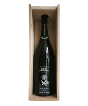 Jeroboam con estuche de madera de Champagne Baron Dauvergne Fine Fleur 3L botella de celebración