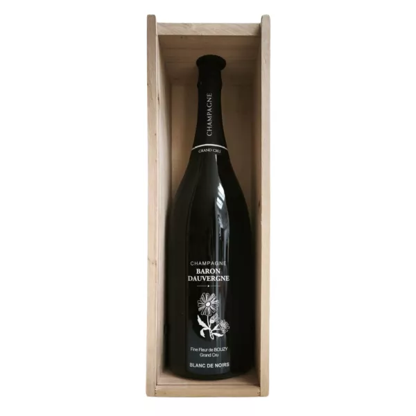 Jeroboam con estuche de madera de Champagne Baron Dauvergne Fine Fleur 3L botella de celebración