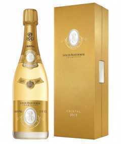 Botella de Champagne Cristal Roederer Millésime 2016 - lujoso estuche dorado