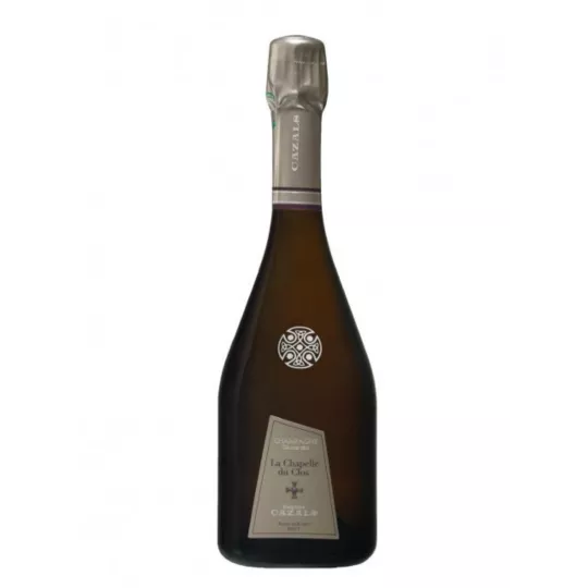 Botella de Champagne Cazals Clos de la Chapelle 2018 - Grand Cru Blanc de Blancs Chardonnay d'Oger