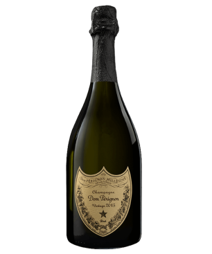 Botella de champán Dom Pérignon 2015 - vista frontal