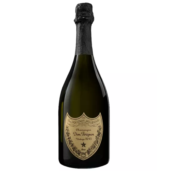 Botella de champán Dom Pérignon 2015 - vista frontal