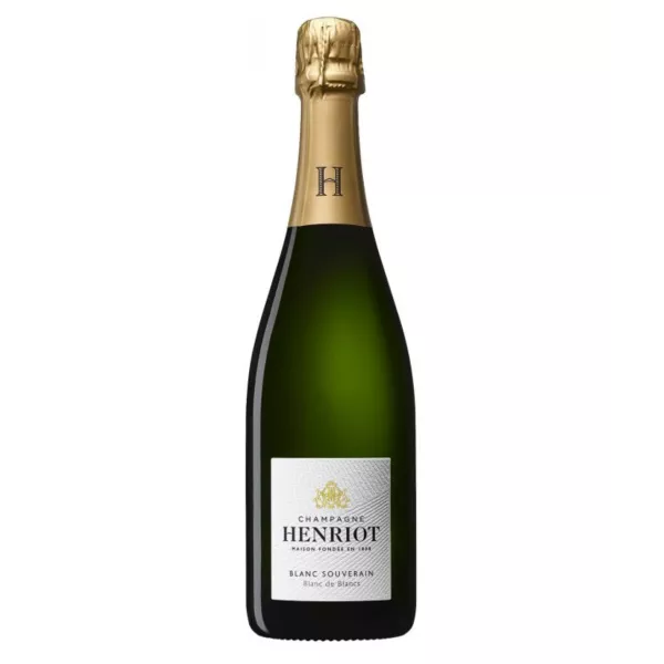 Champagne Henriot Blanc de Blancs - Botella de 75 cl con fondo blanco