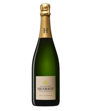 Botella de Champagne Henriot Brut Souverain - Pinot Noir, Chardonnay, Meunier blend
