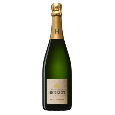 Botella de Champagne Henriot Brut Souverain - Pinot Noir, Chardonnay, Meunier blend