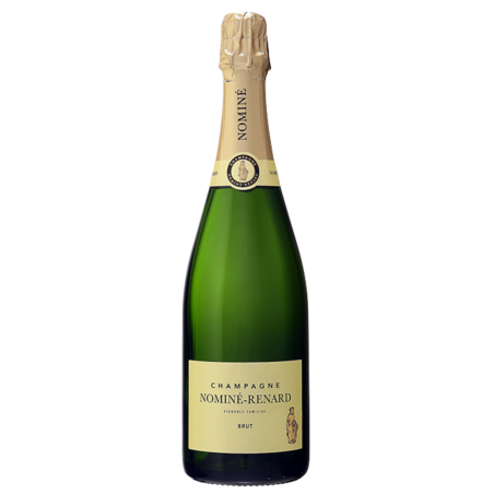 Botella de Champagne Nominé-Renard Brut - Vendimiado y manipulado en Champagne, mezcla de Chardonnay, Pinot Noir, Pinot Meunier