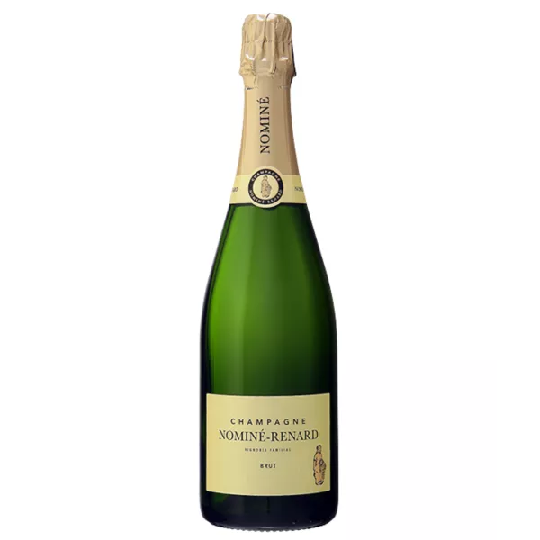 Botella de Champagne Nominé-Renard Brut - Vendimiado y manipulado en Champagne, mezcla de Chardonnay, Pinot Noir, Pinot Meunier