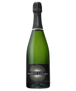 Botella de Champagne Nominé Renard Demi-sec - mezcla de Chardonnay, Pinot Noir y Meunier