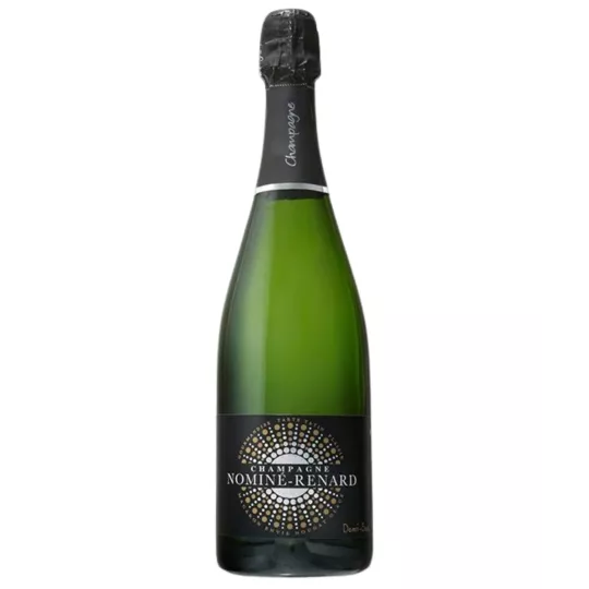 Botella de Champagne Nominé Renard Demi-sec - mezcla de Chardonnay, Pinot Noir y Meunier
