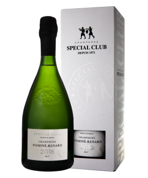 Botella de Champagne Nominé Renard Special Club Vintage 2017 - etiqueta y caja originales