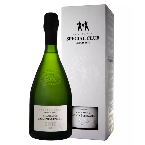 Botella de Champagne Nominé Renard Special Club Vintage 2017 - etiqueta y caja originales