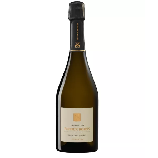 Botella de champán Patrick Boivin Blanc de Blancs Premier Cru, vista frontal