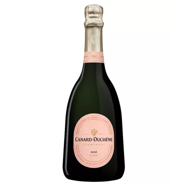 Champagne Canard-Duchêne Rosé Iconic - botella premium de rosé de saignée