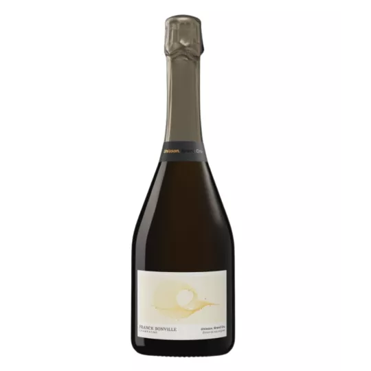 Magnum 1,5 L Champagne Franck Bonville Unisson Grand Cru Blanc de Blancs (Avize), botella sobre fondo blanco