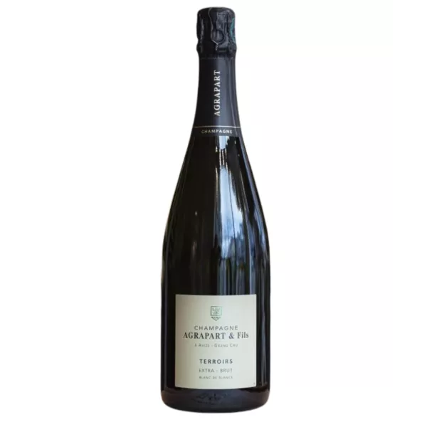 Botella de Champagne Agrapart Terroirs Extra Brut Blanc de Blancs Grand Cru